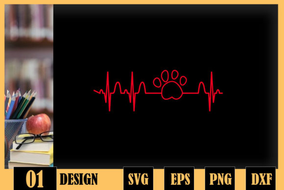 Paw Print Heartbeat for Dog Lovers: A Graphics & Crafts Review