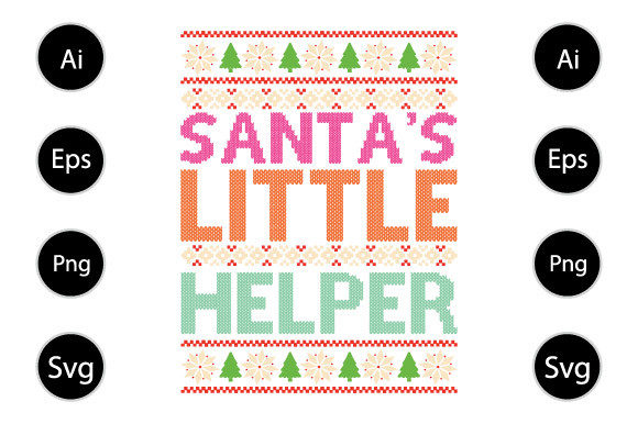Santa s Little Helper Graphics for Crafts and Design