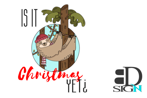 Sloth on a Tree - is It Christmas Yet: Graphics & Crafts Review